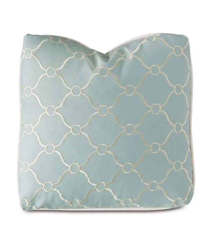 Price Drop STOCKHOLM EMBROIDERED DECORATIVE PILLOW